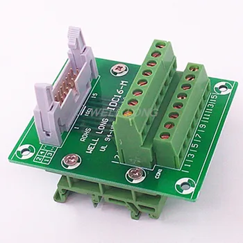 

IDC16 2x8 Pins 0.1" Male Header Breakout Board, Terminal Block, Connector.