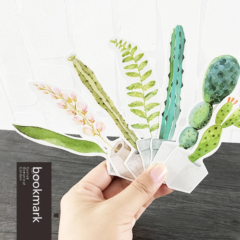 

30pcs/pack Creative Paper bookmark Kawaii Office Accessories Shool Stationery Items Eco Friendly Package Fine Paper Book Marks