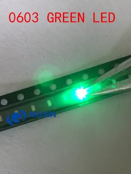 

3000pcs SMD 0603 LED Diode Light-emitting-diodes Emerald Green Esmeralda Verde 0603 SMD LED Diodo Bright Chips Diodi Pack 525nm