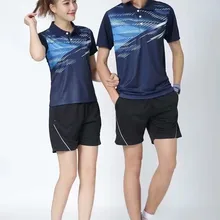 New Tennis Sports Leisure Badminton Jersey Men And Women Quick Drying Short Sleeve Shirt+shorts Clothing Set L2035YPD