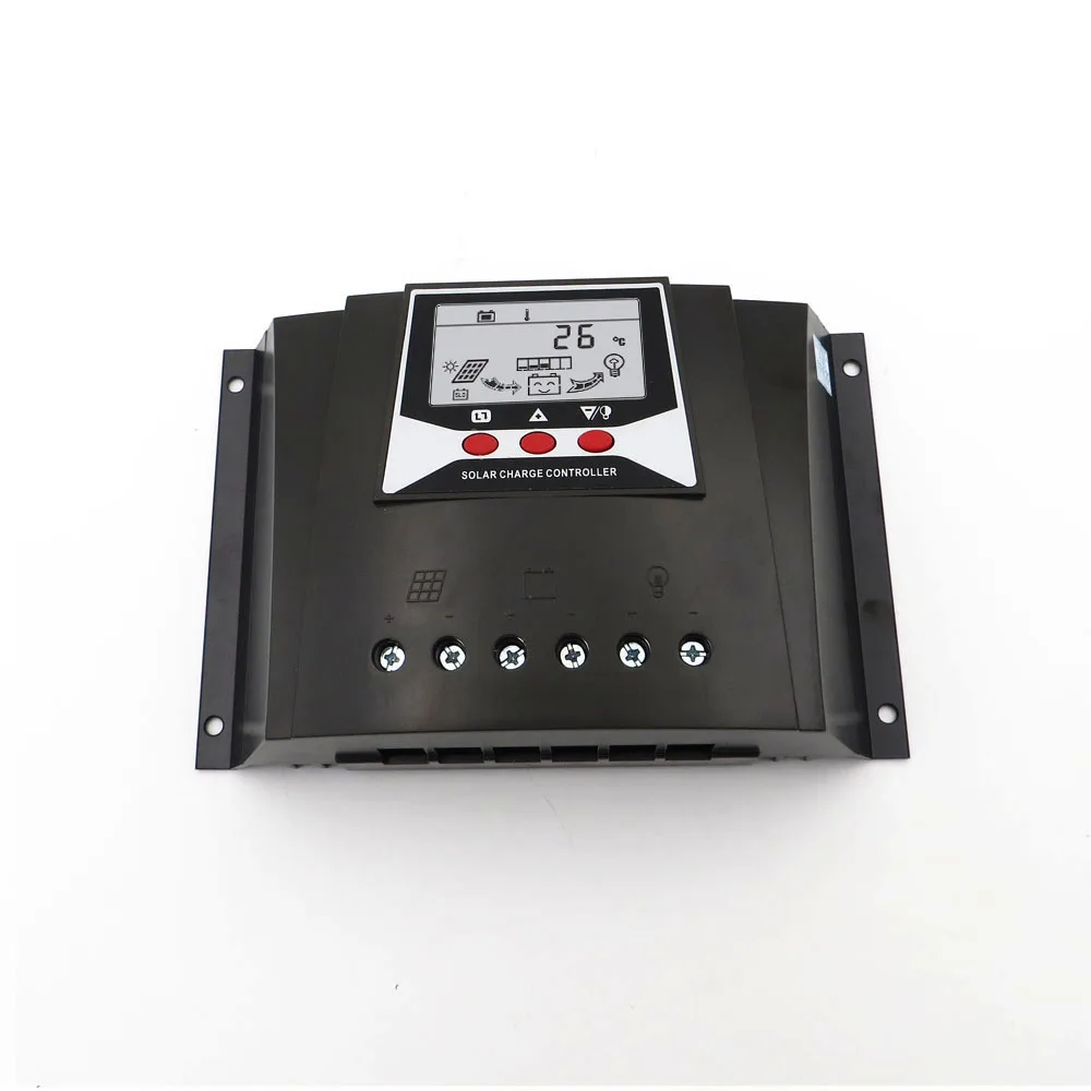 

Charger Regulators 60AMPS 60A PWM Solar Charger controller 12V 24V Auto Backlight LiFePO4 lithium Battery 3.2V 3.7V