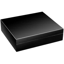 CIGARLOONG, кедровое дерево, черная сигара, хьюмидор, магниты, увлажнитель с гигрометром для Cohiba, хьюмидор для сигар чехол, Рождественская коробка, CLA-0101-B