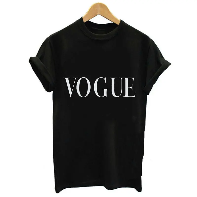 

2019 Summer Fashion Cool Harajuku Blouse Women Black Short Sleeve O-Neck Tumblr Streetwear Top Shirt VOGUE Letter Print Blouse
