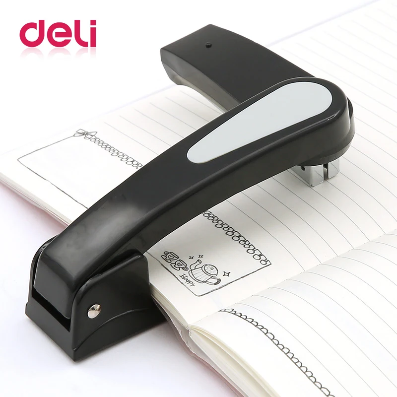 

Deli Rotary stapler Multifunction stapler student long arm rotating stapler middle seam large rotatable set thick medium stapler