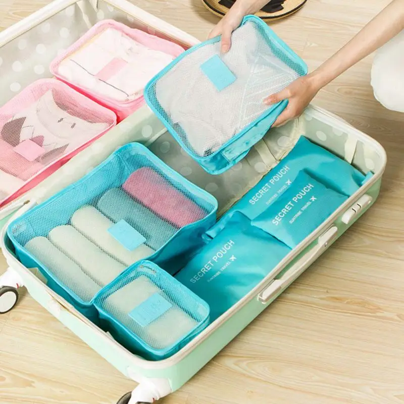 Waterproof Nylon Storage Bag Set For Clothes Tidy Organizer Pouch