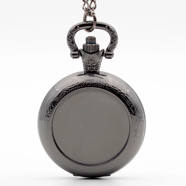 New Arrivals Black can be affixed photo Steampunk Quartz Pocket Watch Analog Pen New Arrivals Black can be affixed photo Steampunk Quartz Pocket Watch Analog Pen
