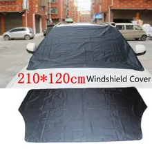 210×120 cm Auto Magnete Copertura Del Parabrezza Neve Della Copertura Parasole Neve Ghiaccio Gelo Protezione Parabrezza Argento Nero Della Copertura