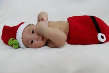 Lovely Newborn -24Months Baby Girls Boy Knitted Sleeping Bag Photo Props Crochet Comfortable Infant Handmade Costume Set Outfits