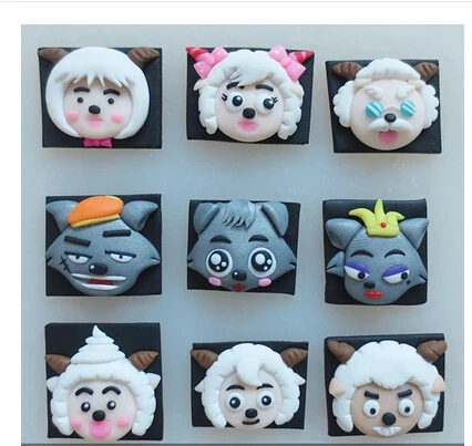 DIY Cartoon characters Series silicone mold chocolate mold fondant cake mold Jelly pudding Accord to the
