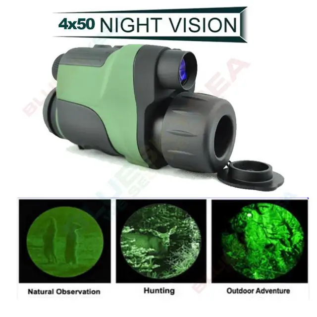 Cheap Free Shipping!4x50 Infrared IR Night Vision IR Trail Hunting Monocular Telescope 250m Range