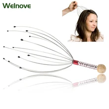 Masseur de tête Anti-Stress en forme de poulpe, 1 pièce, équipement Anti-Stress pour le cou et le cuir chevelu, soulagement de la douleur de la tête, outils de soins
