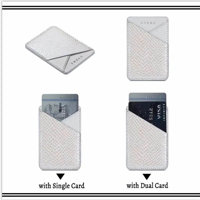 Универсальный держатель для карт ID телефона с блестящими блестками чехол для кредитной карты клейкая наклейка держатель для карточек сотового телефона