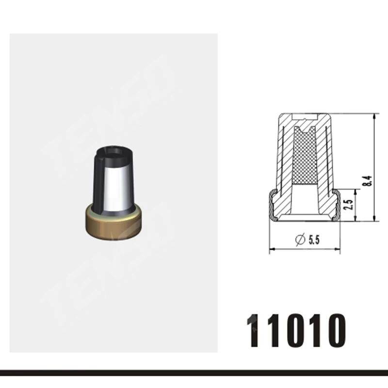 

High quality Fuel injector filter for auto parts microfilter for fuel injection wholesales Free shipping size 5.5x8.4mm