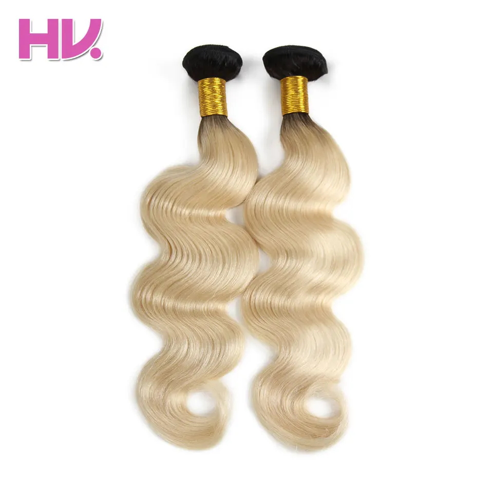 Hair Villa Remy Brazilian Body Wave Human Hair Weft #1B/613 Colored Hair Weaving For Salon Low Ratio Longest Hair PCT 15% brazilian-body-wave-hair-bundles