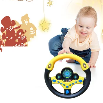 

Simulation steering wheel Baby Musical Simulation Steering Wheel with Light Developing Educational Toys for Children Birthday