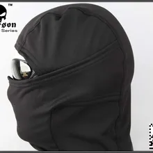 EMERSON флисовая грелка капюшон CS военный Wargame лицо охотничьи шапки черный EM6631A