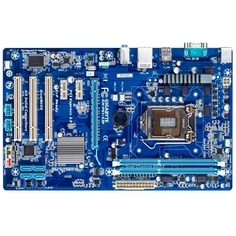 Оригинальная материнская плата H61 для Gigabyte твердотельный накопитель с