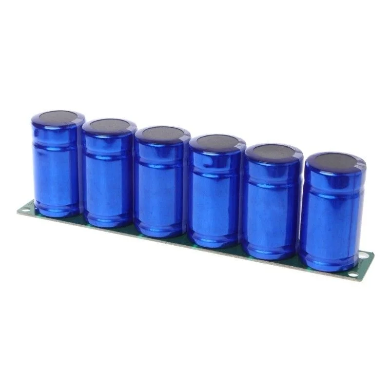 

TMOEC Blue Farad Capacitor Module super Capacitance With Protection Board Automotive Capacitors Electronic Supply 6Pcs/1Set 500F