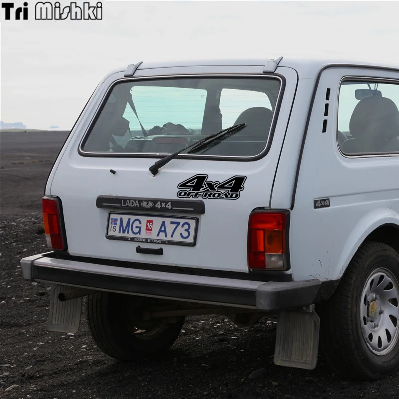 Tri Mishki HZX304# 10*28.2см 4x4 off road lada niva uaz patriot виниловые светоотражающие наклейки на авто Пограничные войска России, щит и меч наклейка для авто на заднее стекло