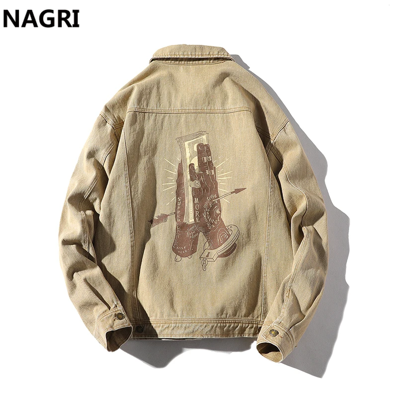 2019 Denim Jacket Men Streetwear Printed Hip Hop Jeans Coat Jacket Harajuku Casual College Autumn Vintage Cargo Tactical Jacket 2019 Denim Jacket Men Streetwear Printed Hip Hop Jeans Coat Jacket Harajuku Casual College Autumn Vintage Cargo Tactical Jacket