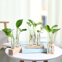 Скандинавские пробирки стеклянная ваза набор гидропонная ваза Элегантная настольная ваза для посадки воды Цветочная композиция украшение подарок