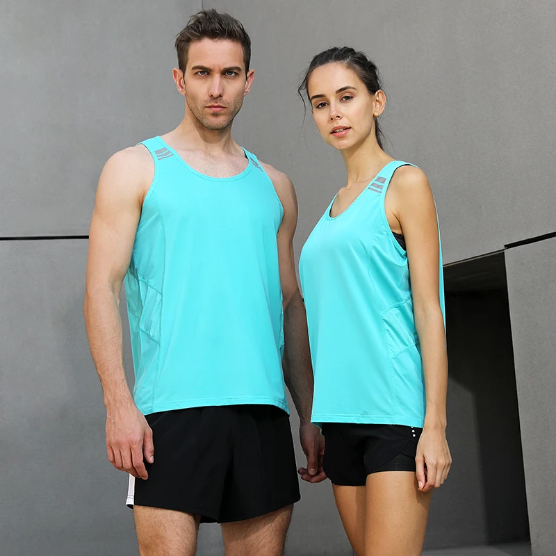 

Summer Men Women Couple Sports Suits Quick Dry Vest outdoor jogging Running sets Sports Joggers Gym Fitness Tracksuits Set