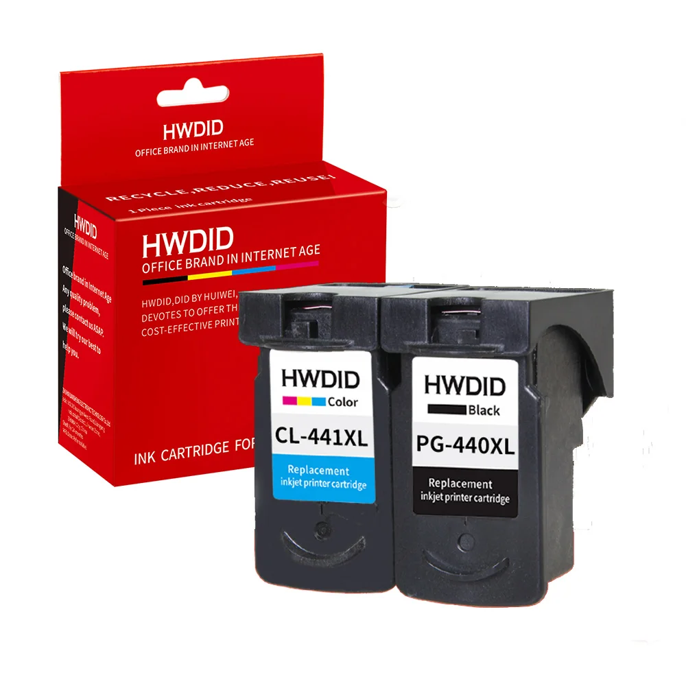 HWDID 2PK PG-440 CL-441 XL чернильный картридж Замена для Canon PG440 pg 440 cl 441 для Canon PIXMA MX374 MX394 MX434 MX454 MX474 3540