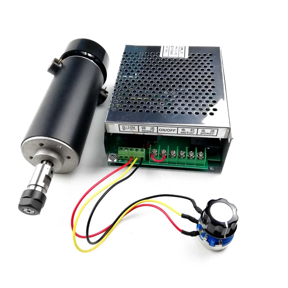 

500W Spindle Motor CNC Air Cooled Spindle ER11 12000RPM Power Supply Mach3 110/220V For Milling Lathe Engraving Machine