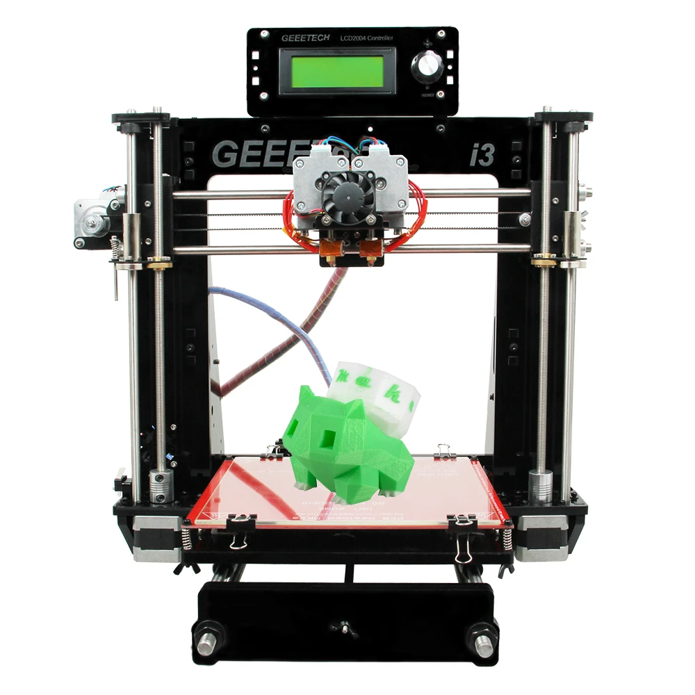 Двойной экструдер двойные головки Reprap 3D Printer Prusa I3 двухцветная печать High Resolution Impressora LCD