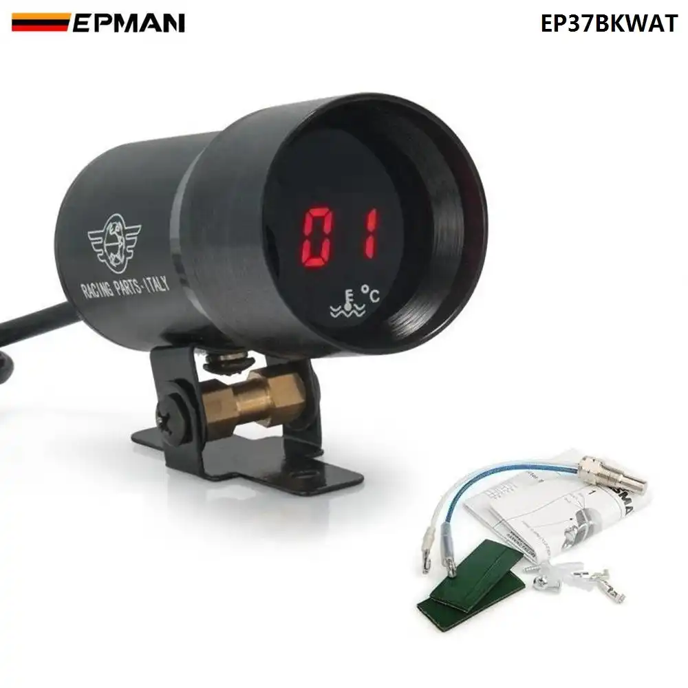 37mm-Compact микро цифровой дымчатые линзы Температура воды калибра черная для BMW E39 5-Series (производство продукции уже существующих марок: EP-DGT8102) EP37BKWAT - изображение