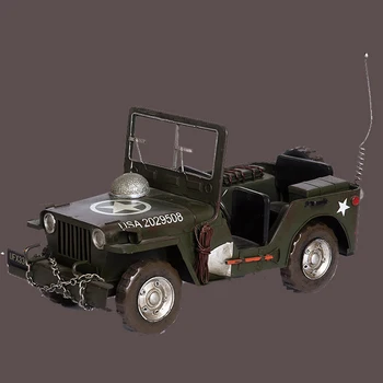 

The U.S. military model Willis retro JEEP chariot model office window display props Home Furnishing study