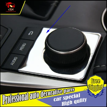 

HLC Car-style Volume control button panel Cover trim for Lexus NX200 300h 200t Radio switch control panel cover trim decorative