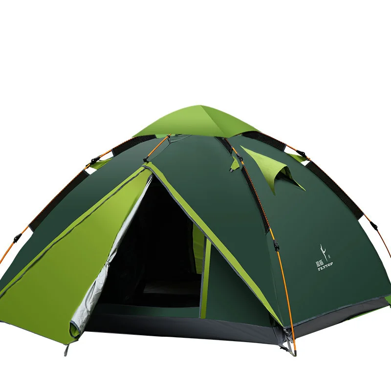 

FLYTOP 3-4 people tent multi-person double layer outdoor camping rainproof automatic tent