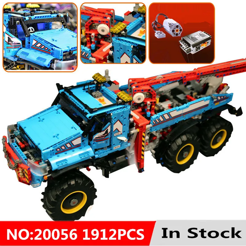 

legoingly Technic Series 42070 The Ultimate All Terrain 6X6 Remote Control Truck Set diy Building Blocks kid Toys for children