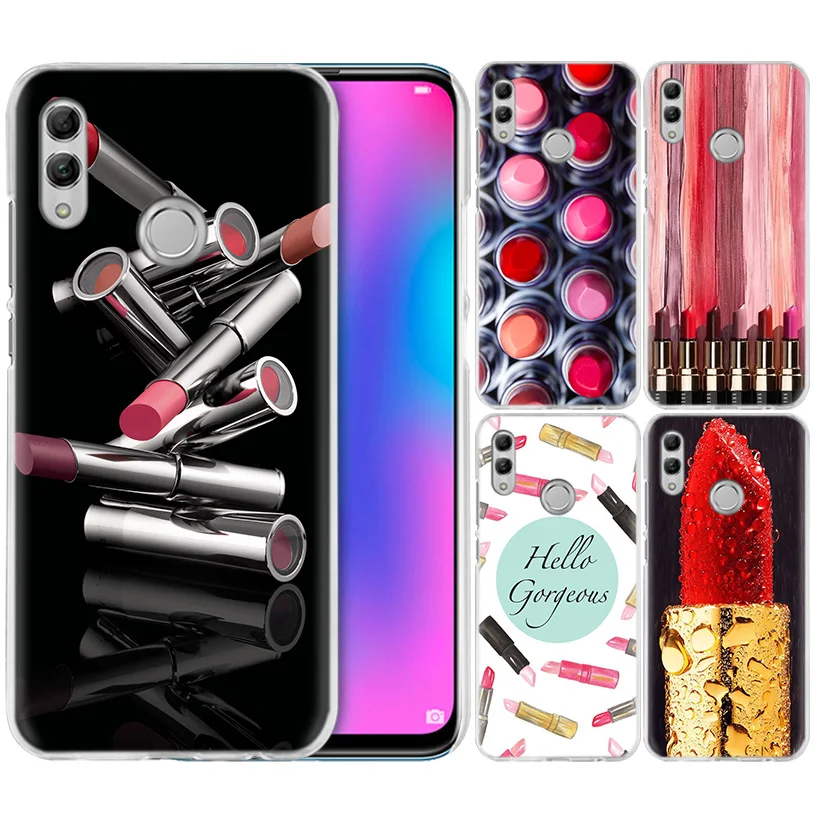 

Makeup Lover Lipstick Case for Huawei Honor 8X Y9 9 10 Lite Play 7C 8C 8S 8A 7S 7A Pro V20 20i Y6 Y7 Y5 2019 Hard PC Phone Cover