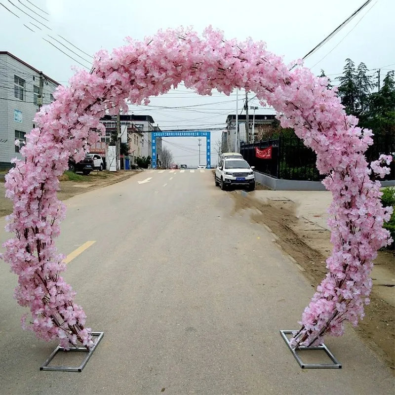 Three Branches for one Bouquet Artificial Cherry Blossom Flower Garland for Home Ornament Wedding Backdrop Arch Decoration Three Branches for one Bouquet Artificial Cherry Blossom Flower Garland for Home Ornament Wedding Backdrop Arch Decoration