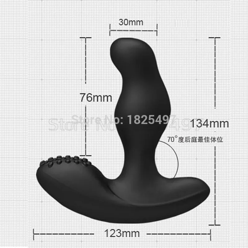 Levett Caesar masajeador de próstata de carga USB rotación de 360 grados Control remoto inalámbrico