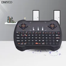 DMYCO R6 2.4G Wireless Russian Hebrew English Version keyboard Touchpad Mini QWERTY Keyboard for PC Notebook Android TV Box HTPC