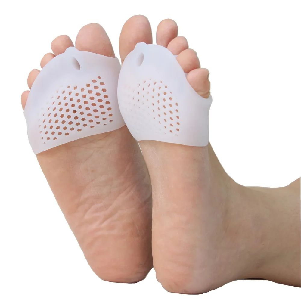 

1Pair Silicone Soft Pads High Heel Shoes Slip Resistant Protect Pain Relief Foot Care Forefoot Half Yard Invisible Gel insole
