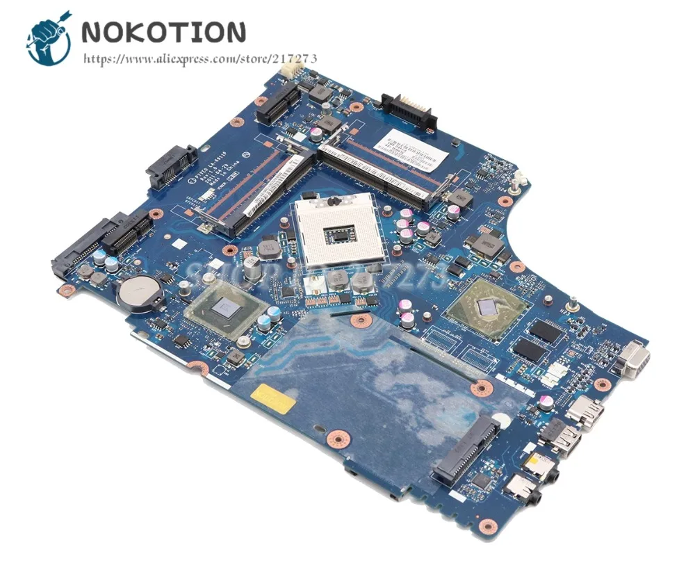 Материнская плата NOKOTION P7YE0 для ноутбука Acer aspire 7750 7750G материнская HM65 DDR3 HD7400M MBBVV02001