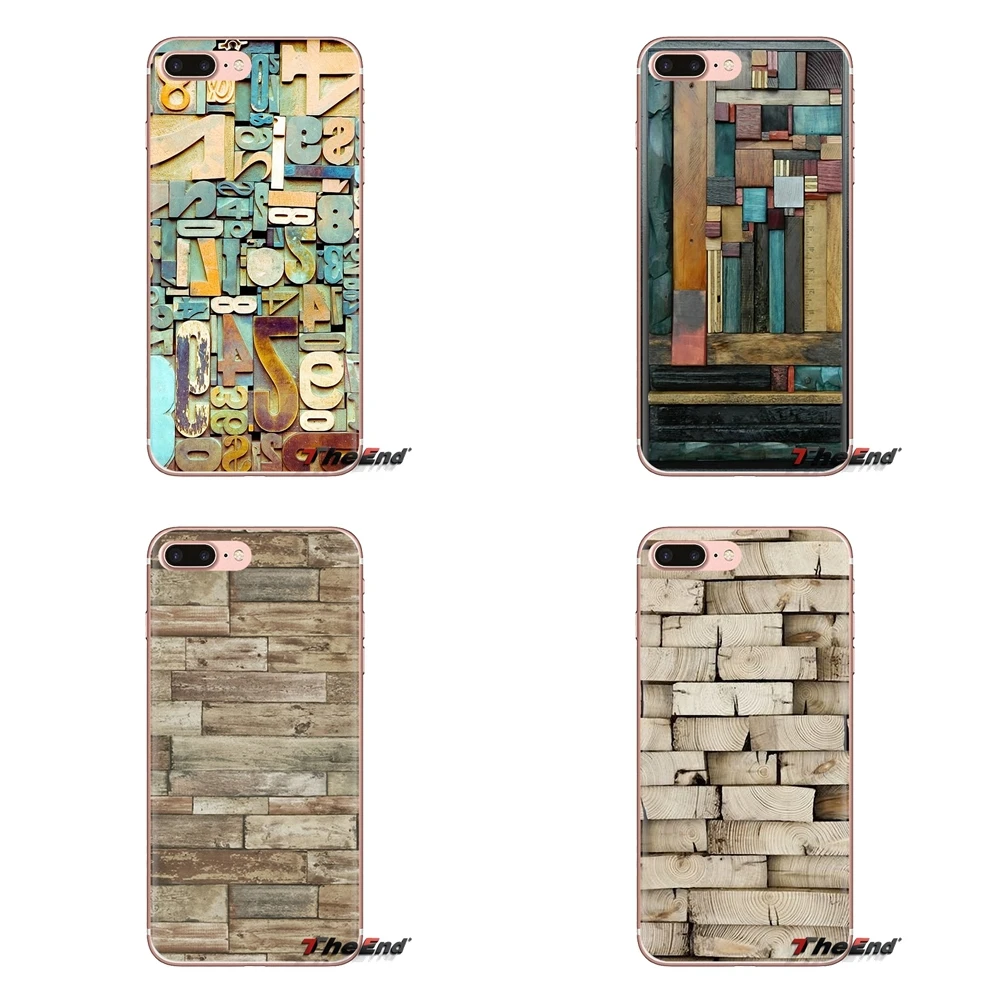 Pastel wooden colour blocking Soft Transparent Cases Covers For Xiaomi Redmi 4A S2 Note 3 3S 4 4X 5 Plus 6 7 6A Pro Pocophone F1 |