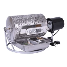 3pc Electric Stainless Steel Glass Window Coffee Roaster Machine tool&BBQ for home use