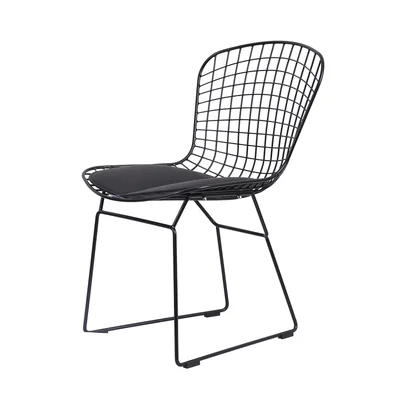 Nordic wire chair modern minimalist metal wrought iron chair home dining chair