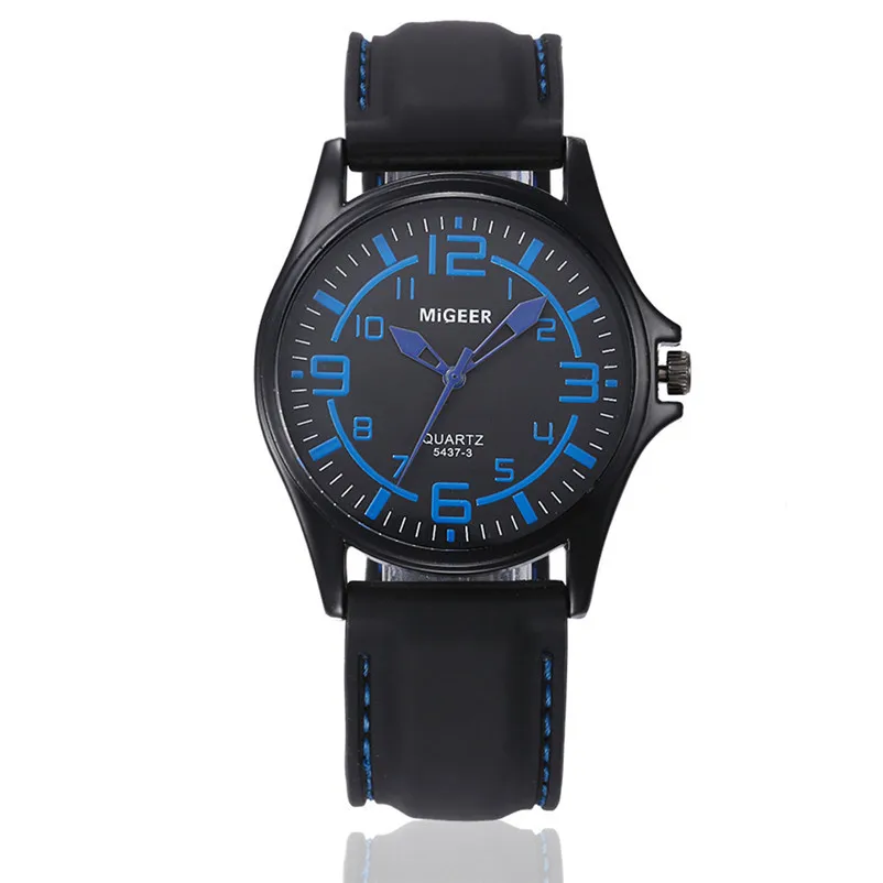 2018 Luxury Brand Men Fashion Silicone strap Sport Cool Quartz Analog Hour Wrist Watch Relogio masculino relojes hombre 3M24#N (5)