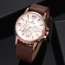 2019 Новая мода для мужчин кварцевые часы Высокое качество кожа Blu Ray стеклянные наручные часы zegarek мески relogio masculino Лидер продаж
