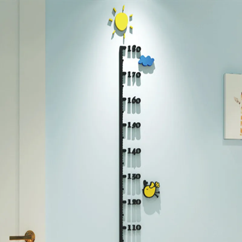

Growth Chart Sticker Living Room Wall Sticker For Kids Home Decorations DIY Stickers Children Height Measurement Mural Poster