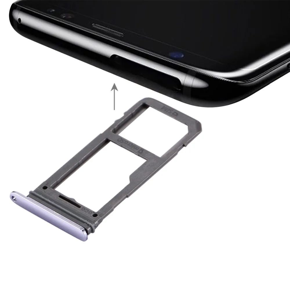 iPartsBuy New SIM Card Tray + Micro SD Tray for Galaxy S8
