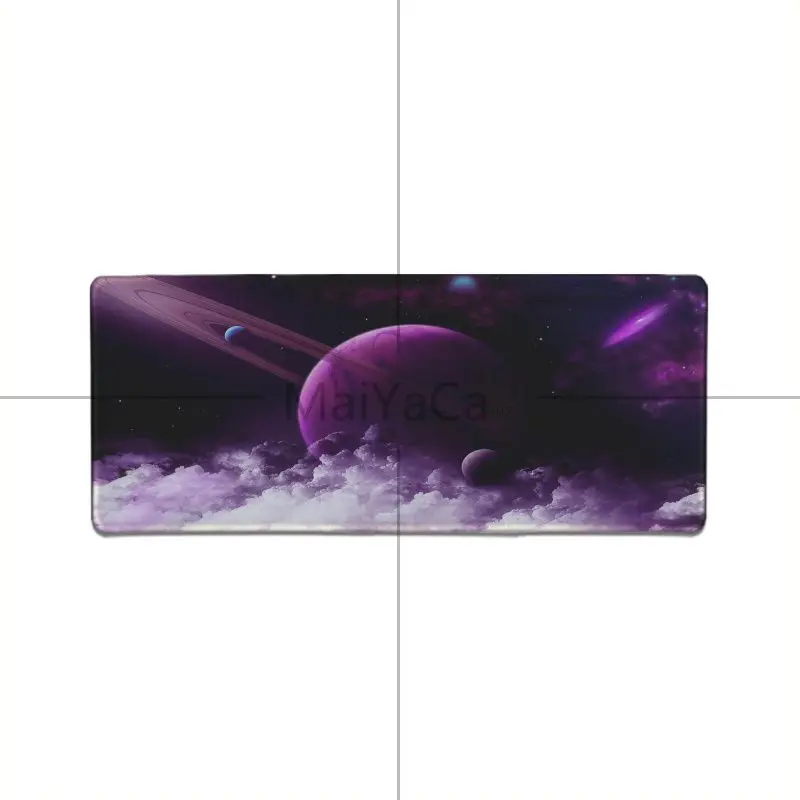MaiYaCa космическая Вселенная Небо красивый планшет, коврик для мышки геймера игровые коврики фиксирующий край коврик для мышки с аниме клавиатура Коврик, подложка под стол - Цвет: Lock Edge 30x80cm