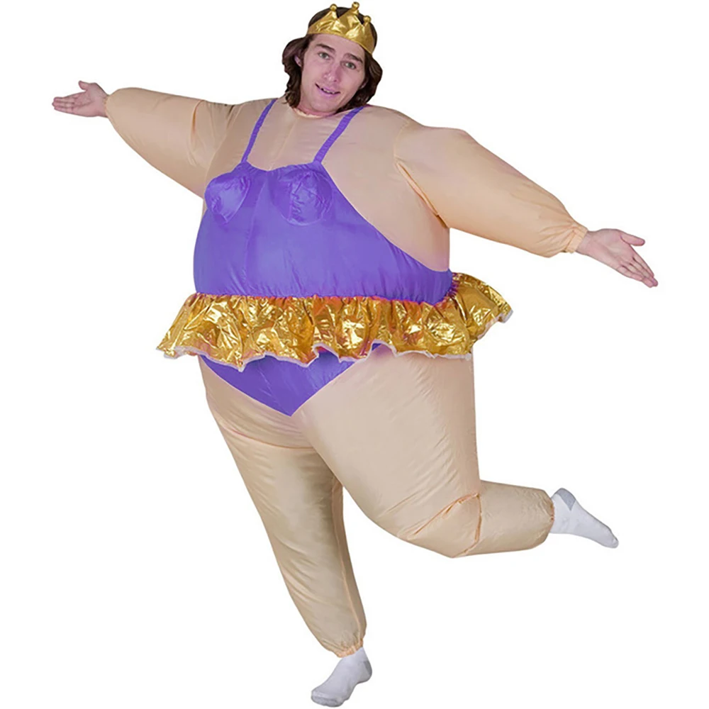 adult ballerina inflatable costume funny blow up fat man club purple ballet dress suit party fancy dress halloween costumes - Halloween Ballet Costumes adult ballerina inflatable costume funny blow up fat man club purple ballet dress suit party fancy dress halloween costumes - Halloween Ballet Costumes