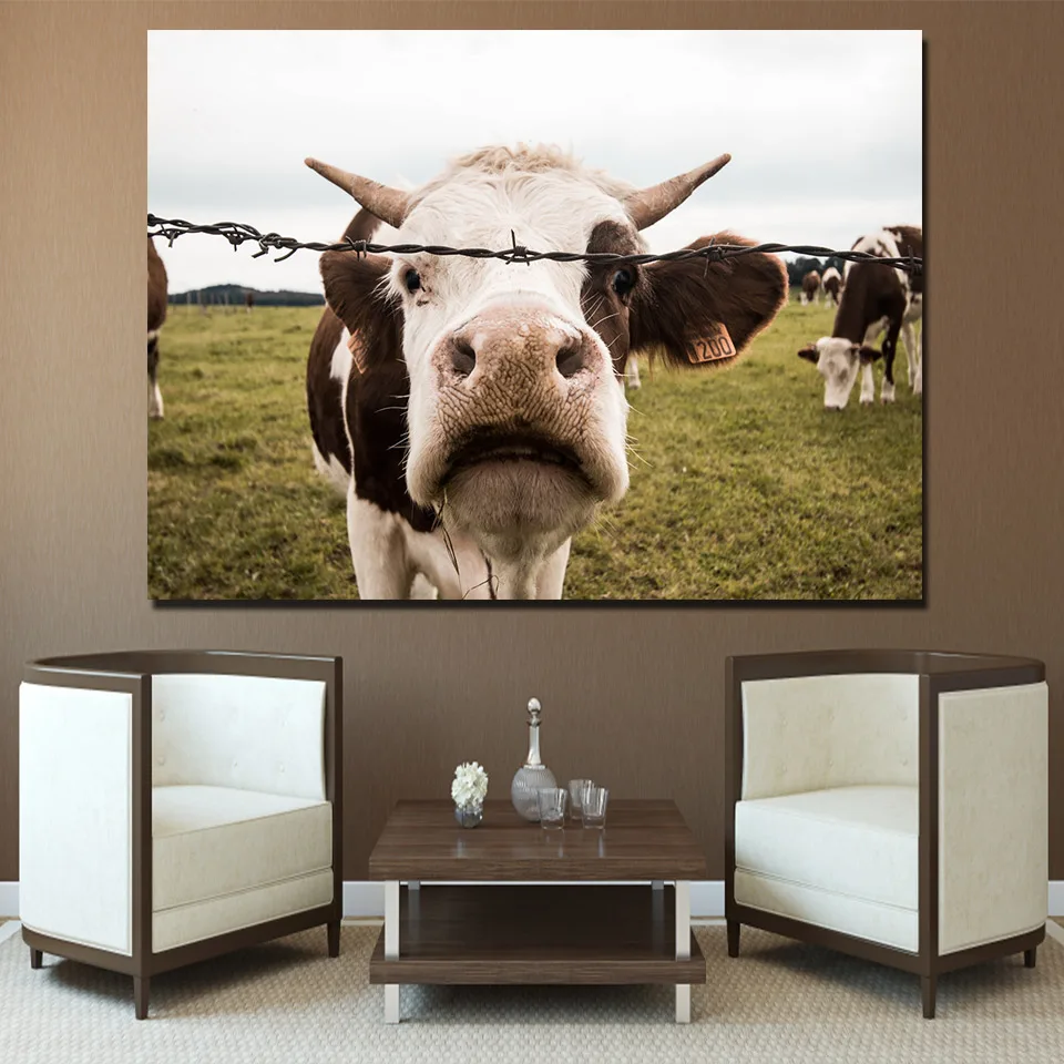 Picture Canvas Painting Framework Modern Artwork 1 Panel Pig Cubs On